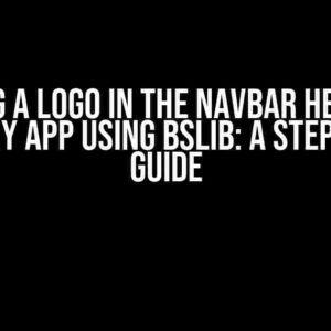 Aligning a Logo in the Navbar Header of an R Shiny App using bslib: A Step-by-Step Guide