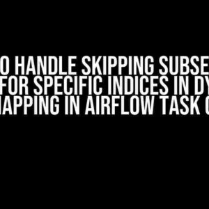 How to Handle Skipping Subsequent Tasks for Specific Indices in Dynamic Task Mapping in Airflow Task Groups