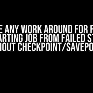 Is there any work around for Flink HA restarting job from failed status without checkpoint/savepoint?