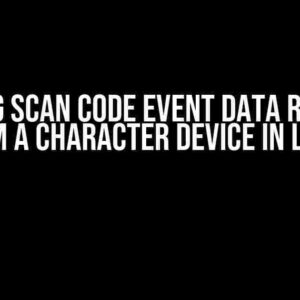 Parsing Scan Code Event Data Received from a Character Device in Linux